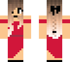 girl in a red dress