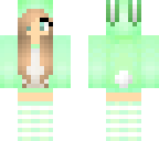 green bunny girl