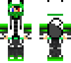 green wolf boy own creation