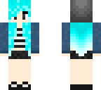 jeans jacket girl beanie blue hair