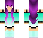 purple haired girl