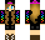rainbow cool girl