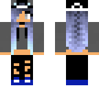 Bad girl with blue hair | Minecraft Skin