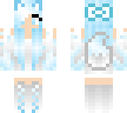 beautiful ice fox bow girl