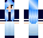 blue cat girl