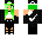 green hair nike girl