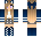 navy cat girl