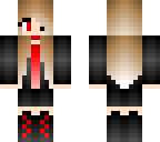 red and black girl
