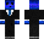 blue slime with black suit