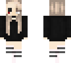 girl skin with death mask