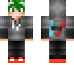 teen boy with green hair