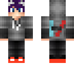 teen boy with purple hair