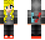 teen girl with yellow hair