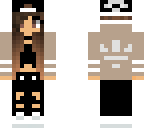 adidas girl with brown hair and beige jumper