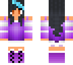 aphmau with blie stripe