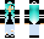 blue haired girl