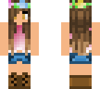 cool skater girl with flowercrown