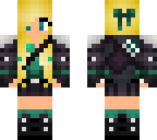 green armored gurl