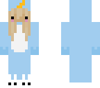 kawaii girl with unicorn onsie
