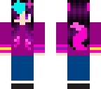 lily with a blue streak