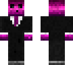 pink and purple slime with black suit
