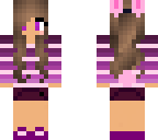 stripped easter bunny girl