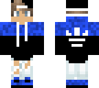 blue adidas skin