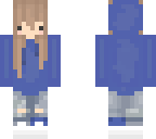 blue cute girl