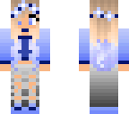 cute blue spring girl