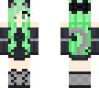 green kitten girl