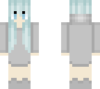 sky blue teen haired girl