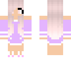 cute pink haired pajama girl