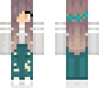 cyan colored girl edit