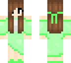 girl with green