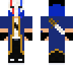 masked man blue and red