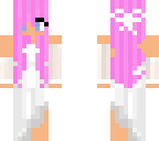 pink-haired wedding dress