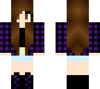 purple plad shirt