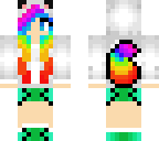 rainbow wolf girl