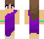simple purple prom dress girl