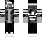 black white