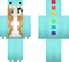 blue dino girl