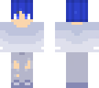 blue haired boy