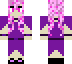 pink hair purple dress