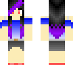 purple highlighted hair girl