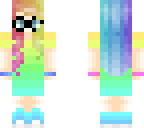 rainbow nerd hair face skin base by rutroh1002