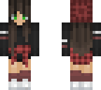red flannel with beanie