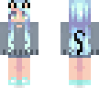 blue cat girl