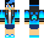 creeper baby blue stripe