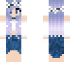 dark blue skirt purple nymph girl