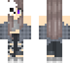 edited skull girl